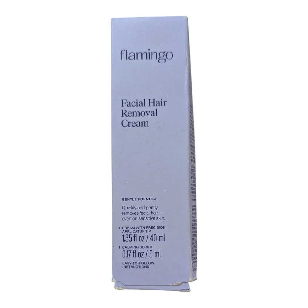 BBB. Flamingo Women'S Facial Hair Removal Cream‎ with Calming Serum, 1.35 Fl Oz